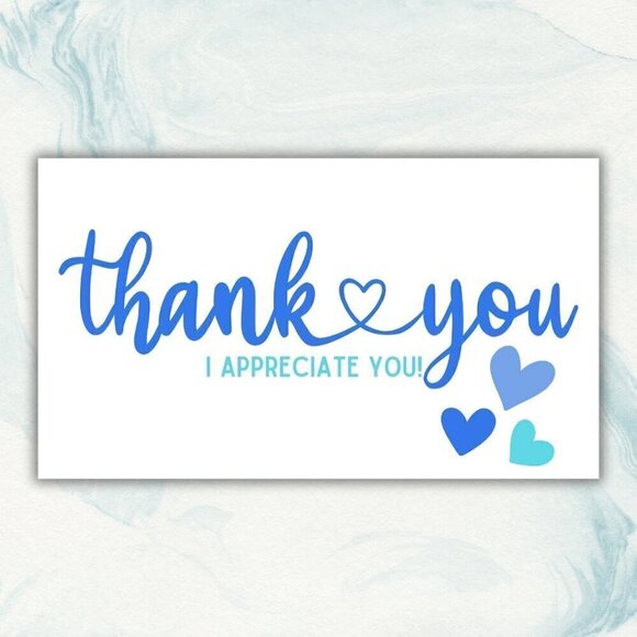 Thank You Cards: 50 Count / 5 Designs - Picture 6 of 7